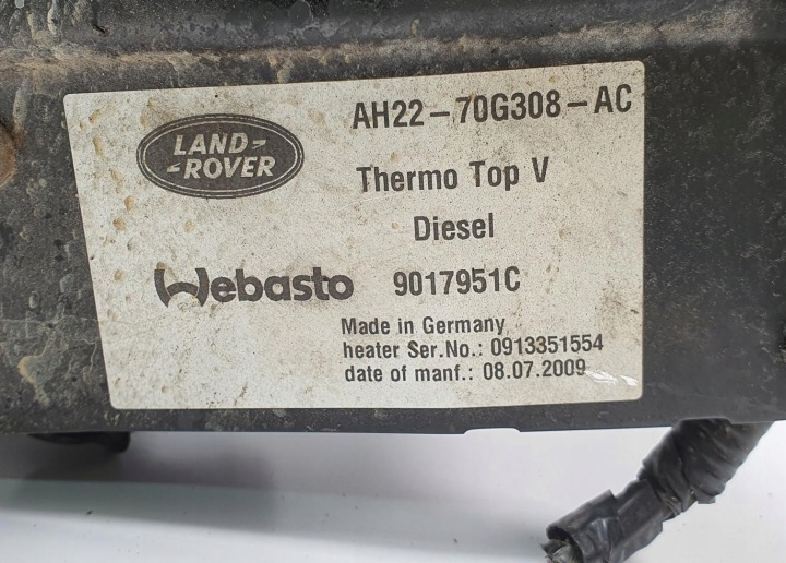 LAND ROVER RANGE ROVER SPORT L320 2013 CHAUFFAGE DE STATIONNEMENT WEBASTO