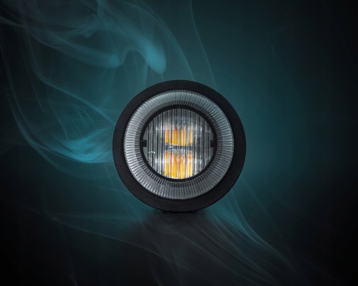 PHARE AVERTISSEMENT DARK KNIGHT GLORIA LED 12-24V, 24W, QUANTITÉ DIOD: