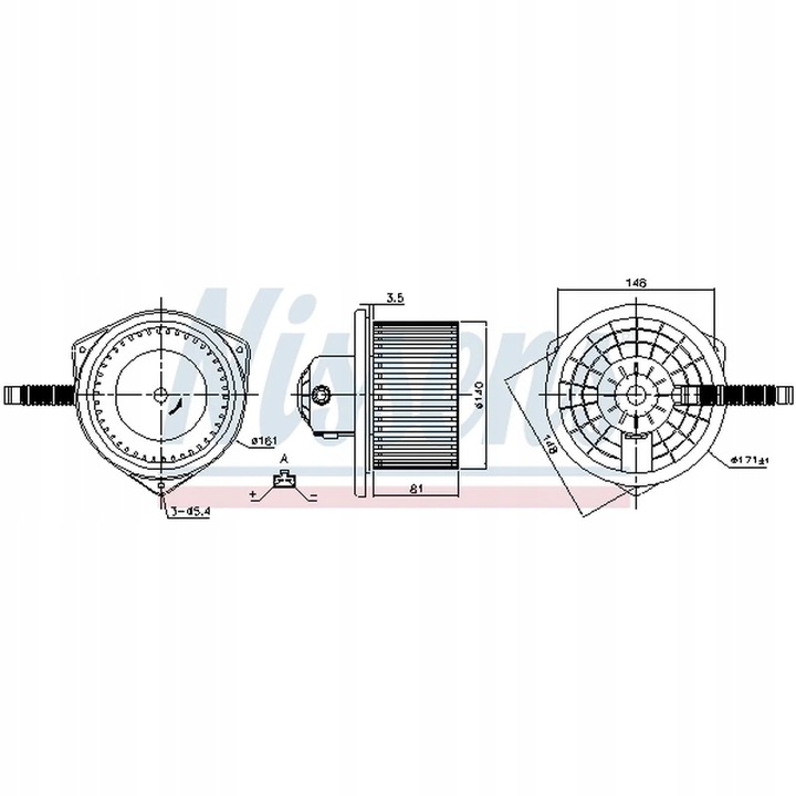 VENTILADOR INTERIOR NISSENS 87142 