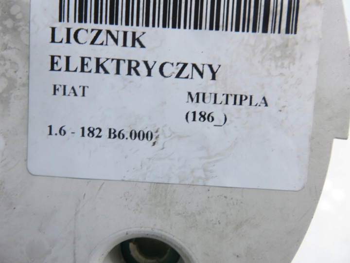 COMPTEUR FIAT MULTIPLA (186_) 1.6 182 B6.000 51712409