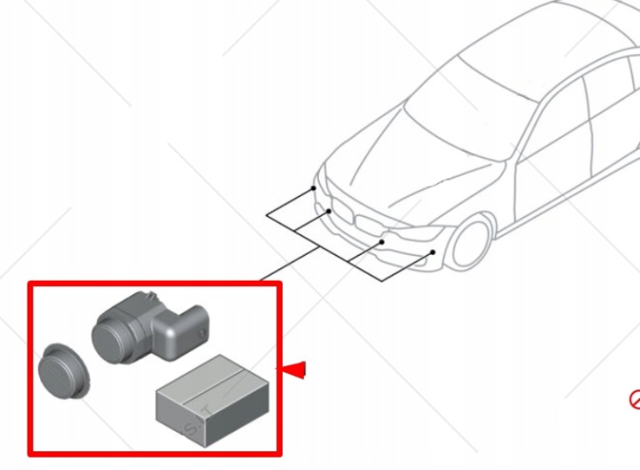 KIT RÉPARATION SUPPORT AVANT PARE-CHOCS BMW 4 F32 51118065982