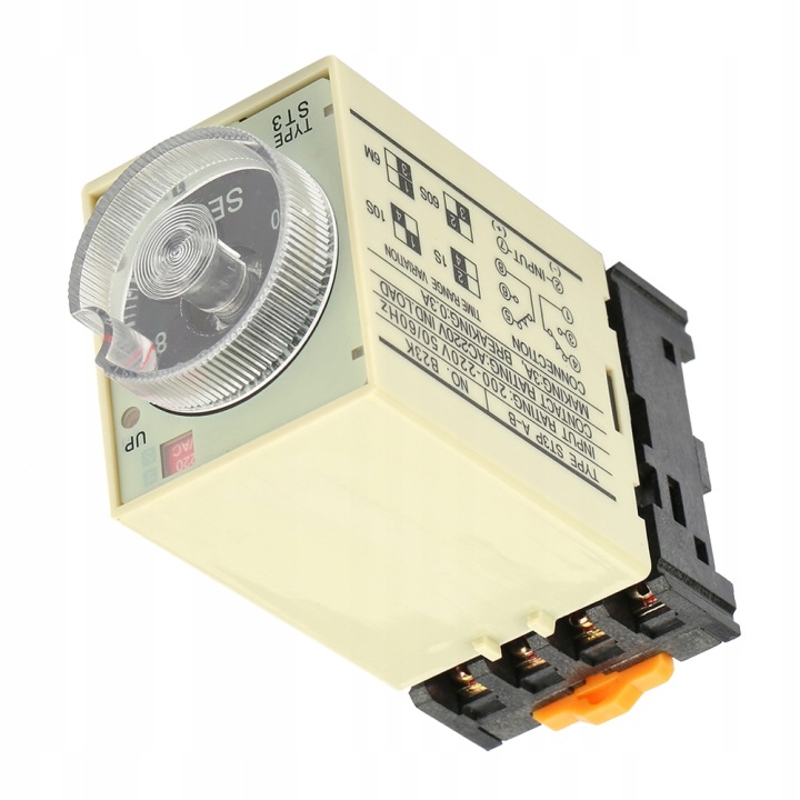 RELAIS AUTOMOBILE POIGNÉE ROTATIVE 220V 5A ST3PA-B