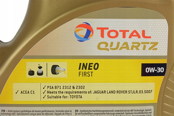 TOTAL QUARTZ INEO FIRST 0W30 5L B712312 B712302