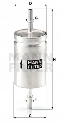 MANN-FILTER WK 512 FILTRO COMBUSTIBLES 