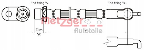 METZGER CABLE DE FRENADO ELÁSTICO 4110007 