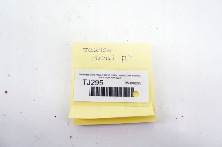 TJ295 MERCEDES W213 CHARNIÈRES PORTES DROIT ARRIÈRE LIGHT IVORY 623 AR