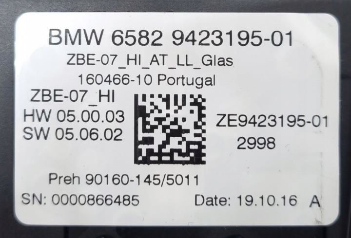 CONTRÔLEUR IDRIVE BMW G30 X5 G05 G06 G07 X6 X7 9423195