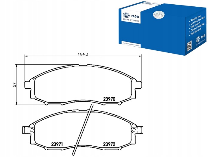 ZAPATAS DE FRENADO HELLA PAGID 410607Z026 4106072025 