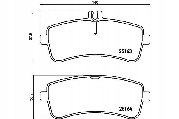 ZAPATAS DE FRENADO DB T. AMG- CLASE S W222- C217- A217 4.0- 6.0 13- 