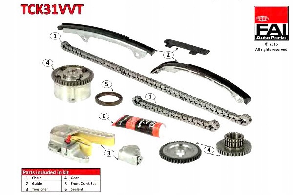 KIT CHAÎNES DISTRIBUTION FAI AUTOPARTS 130286N200