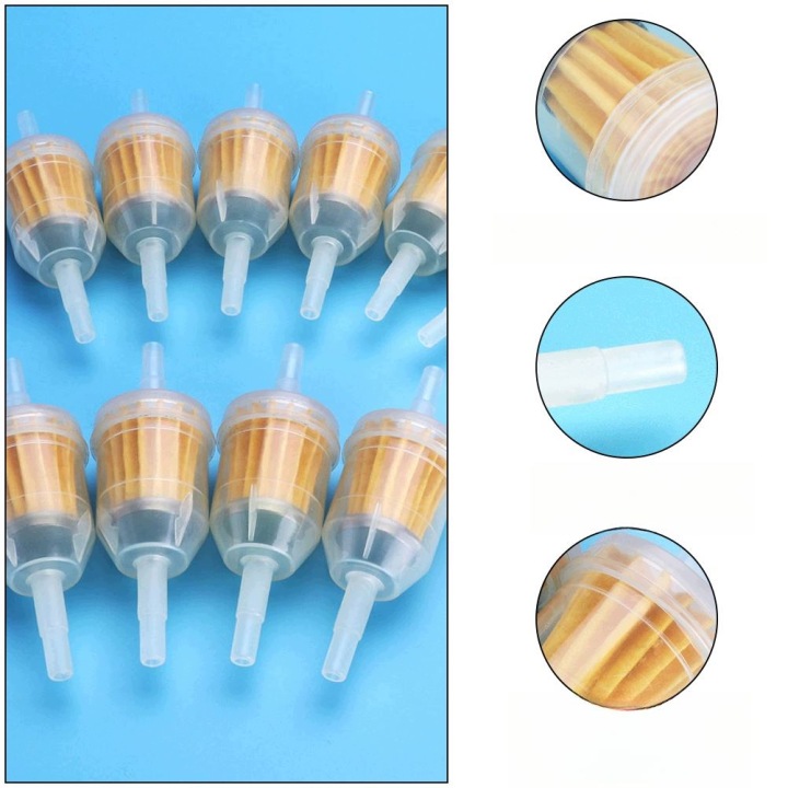 5 PIÈCES FILTRES CARBURANTS VERS MOTOCYCLETTES LÉGER PLASTIQUE STABILNE DROITE