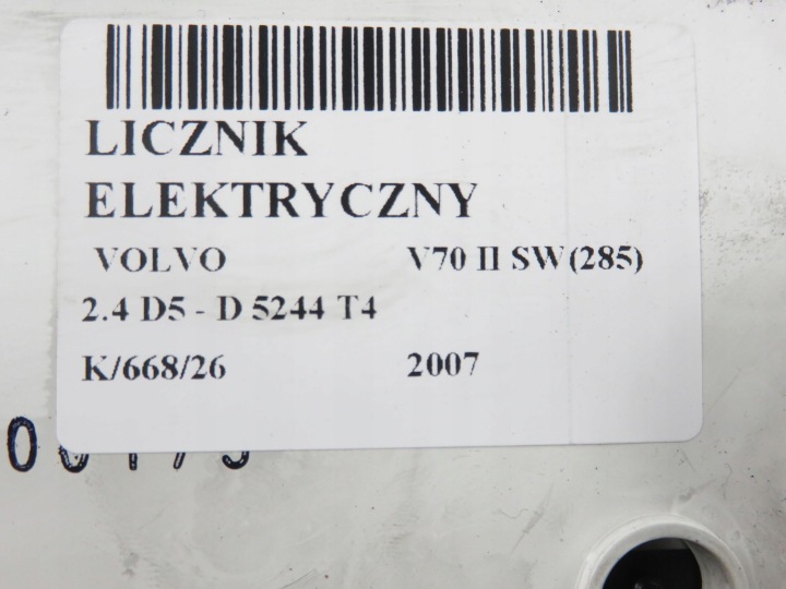 COMPTEUR VOLVO V70 II SW(285) 2.4 D5 D 5244 T4 30728791