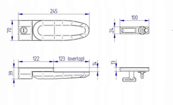 SERRURE VERS PORTES INSIDE-OUT LOCK G2 THULE