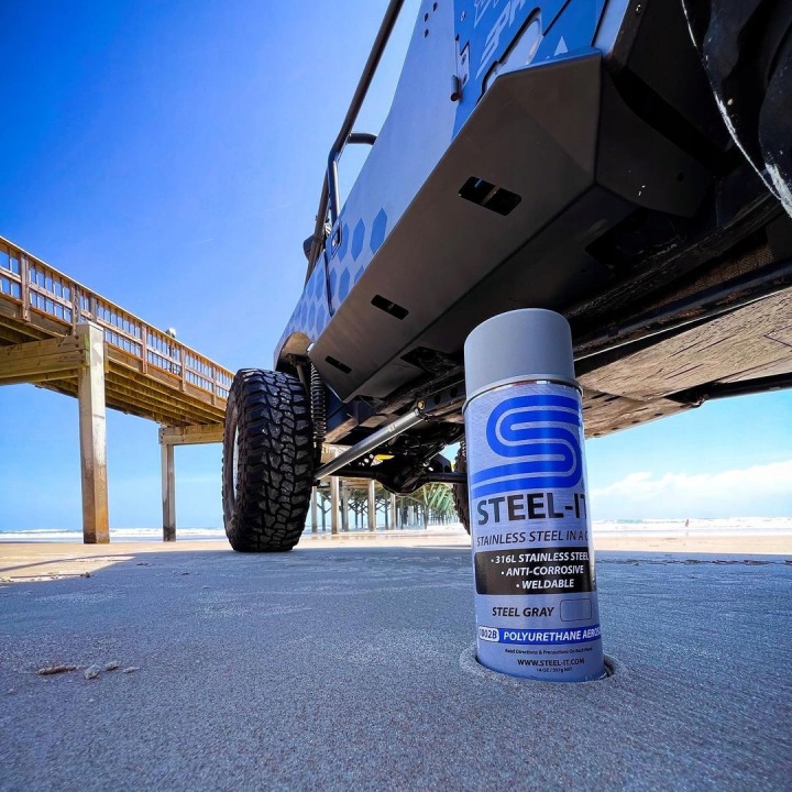 PEINTURE SPRAY STALOWO COULEUR GRISE POLIURETANOWA ANTICORROSION STEEL-IT 1002D 340G