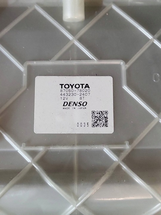 CHAUFFAGE AIR LEXUS NX 300H LIFT 87050-78020
