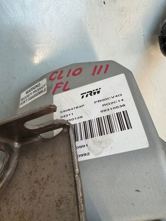 RENAULT CLIO III LIFT ÉLECTRIQUE POMPE AMPLIFICATEUR CAOUTCHOUC 59310536