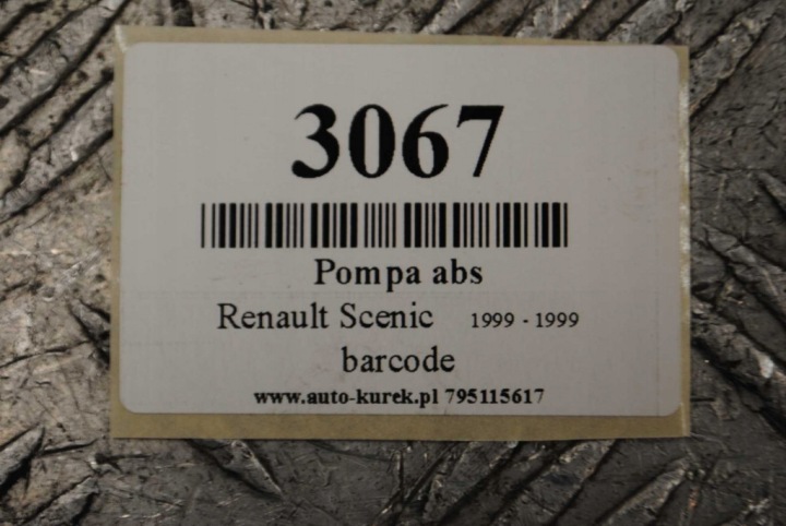 RENAULT SCENIC 1999 1.9DCI POMPE ABS 0273004662