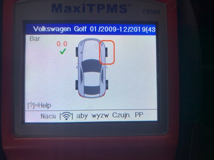 SENSOR DE PRESIÓN TPMS VW GOLF VII 5Q0 