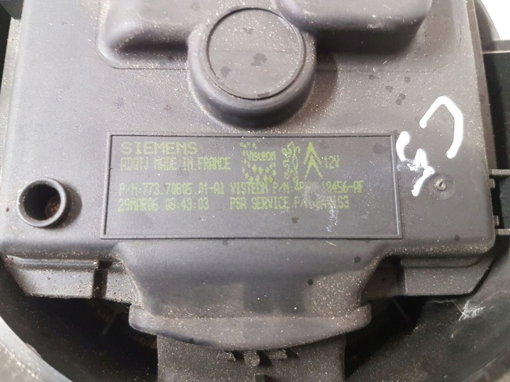 VENTILATEUR CONDUIT D'AIR CITROEN C5 7737080501