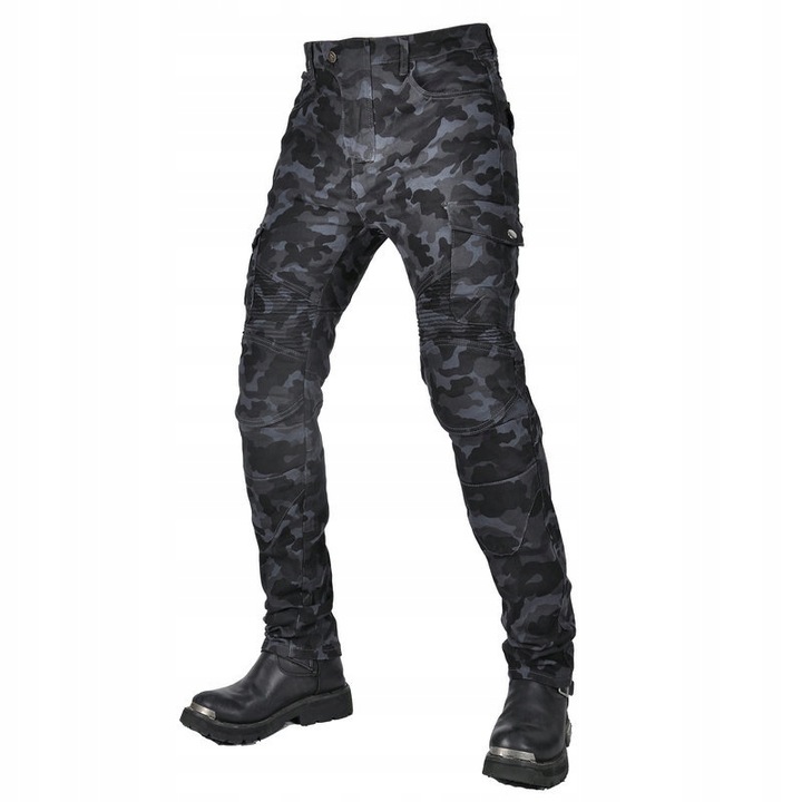 PANTALONES MOTOCICLETA BOJOWKI MESKIE JEANSY KEVLAR S-XXXL 