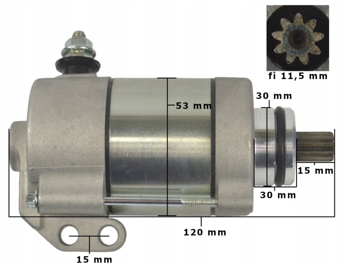 DÉMARREUR KTM EXC 200 13-16 250 10-16 300 07-17 HUSQVARNA TE 250 300