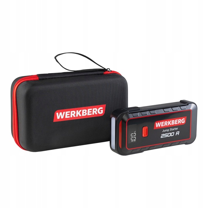 DISPOSITIF DÉMARRAGE POWERBANK BOOSTER 2500A 25800 MAH WERKBERG