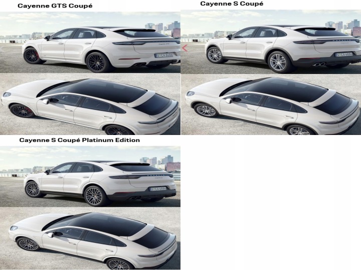 PORSCHE CAYENNE 9Y3 COUPÉ GTS TURBO SPOILER SPOILER