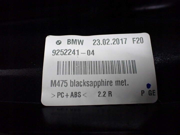 NAVIGATION NAVI RADIO TEXTILE ORIGINAL 9322121 8792157 BMW 1 F20 17R
