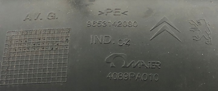 CITROEN OE 9653142080 PASSAGE DE ROUE