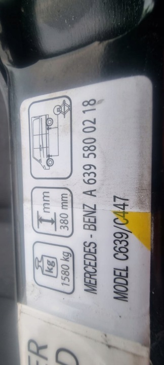 CRIC ÉLÉVATEUR ROUES DE RÉSERVE MERCEDES VITO W639 A6395800218