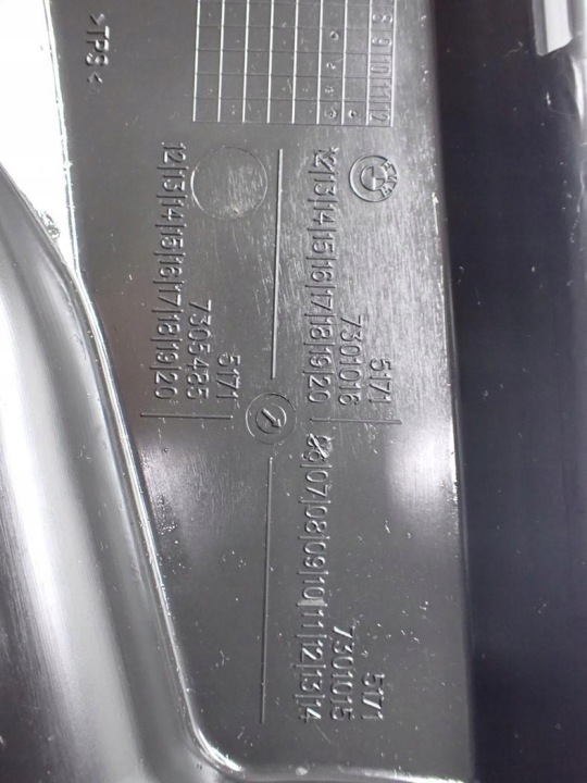 DOUBLURE DE PASSAGE DE ROUE EUROPE ORIGINAL 203356 BMW 2 F45 F46 21R