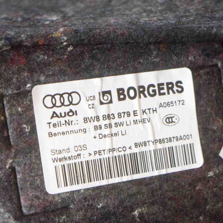 GAUCHE GARNITURE COUVERCLES DE COFFRE AUDI A5 SPORTBACK (F5A) 8W8863879E 12107769 2.0L