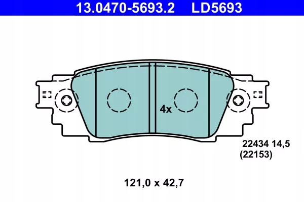 ZAPATAS DE FRENADO TOYOTA T. C- HR- CAMRY 1.2- 2.5 16- CERAMIC 