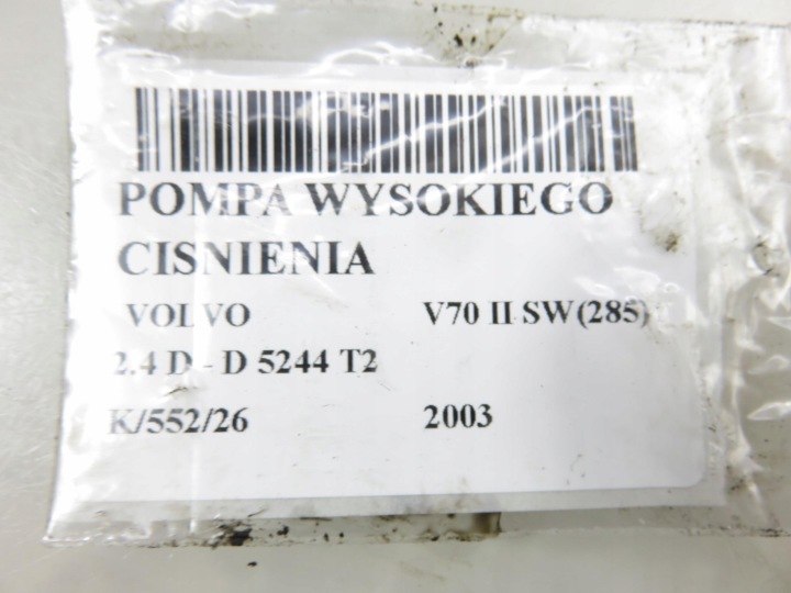 POMPE INJECTION VOLVO V70 II SW(285) 2.4 D 131 0445010043 8689590
