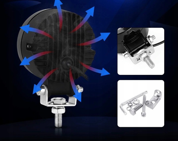 FARO HALÓGENO FARO DIODO LUMINOSO LED CREE RING MOTOCICLETA 2 PIEZAS 