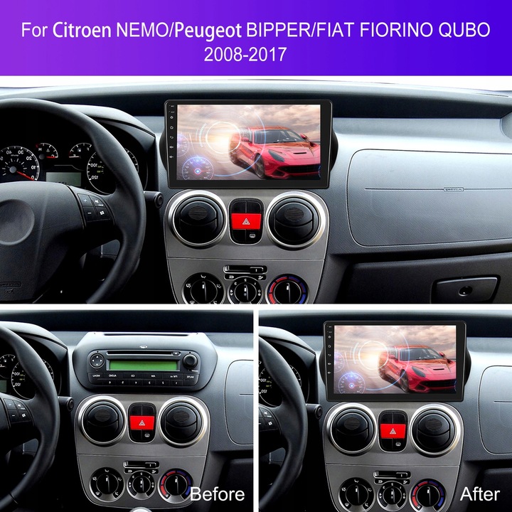 RADIO NAVEGACIÓN GPS PEUGEOT BIPPER 2008-2017 