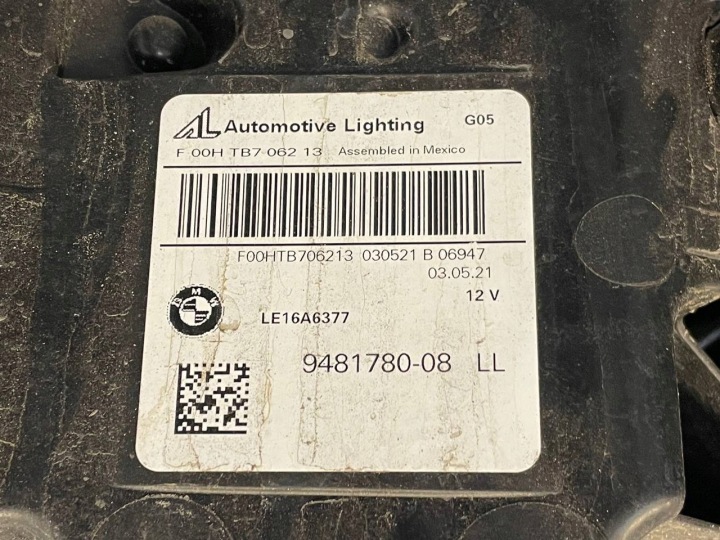 BMW X5 G05 X6 G06 PHARE COMPLET LED GAUCHE DROITE AVANT 9481779-07 9481780-08