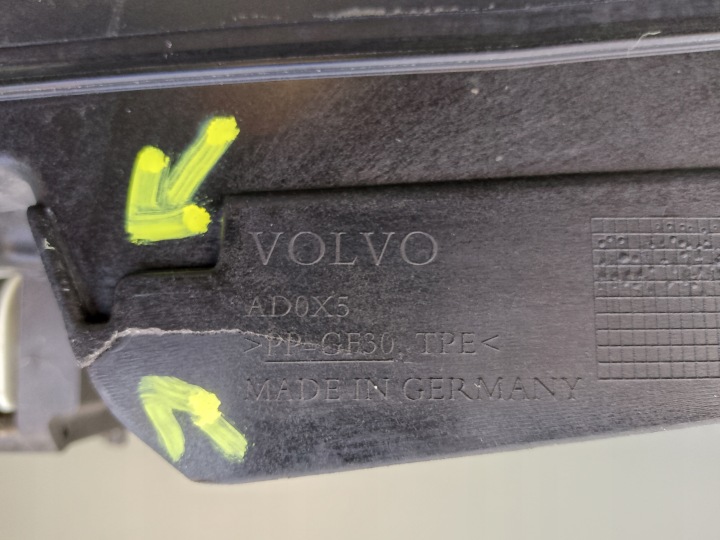 VOLVO S90 V90 II 2016- VOLANT ADMISSION AIR JALOUSIE 31690201 ÷