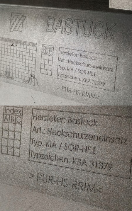 KIA SORENTO III SPOILER DOUBLURE PARE-CHOCS ARRIÈRE KBA31379