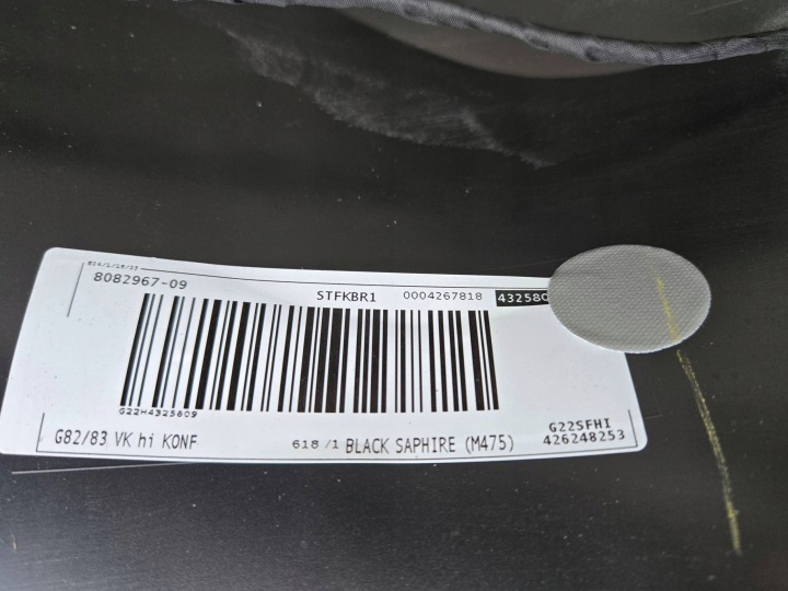 BMW M4 G82 G83 ARRIÈRE PARE-CHOCS ARRIÈRE 475 CARBONE