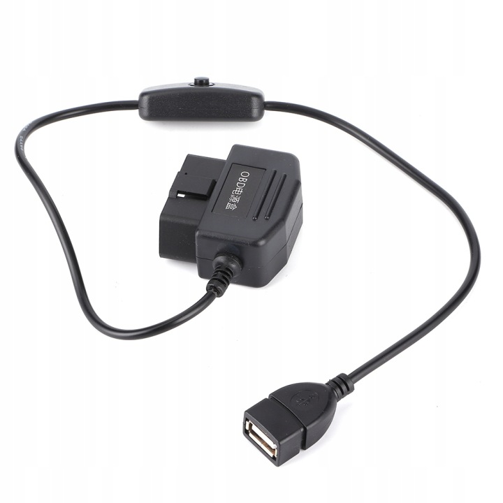 CÂBLE LADUJACY OBD2 USB CHARGEUR AUTOMOBILE GPS DVR AVEC CONNECTEUR 16-PINOWYM