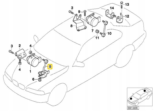 OE BMW CONNECTEUR NIVELLEMENT XÉNON BMW Z4 E85 E86