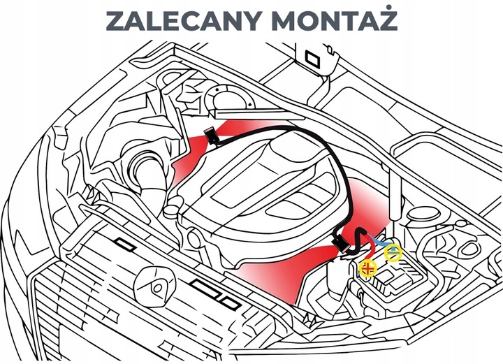 OODSTRASZACZ LIGHT&FLASH PARA BUSOW I SUV DZIALA AL 2 STRONY UNIDAD DE ALIMENTACIÓN 12V 