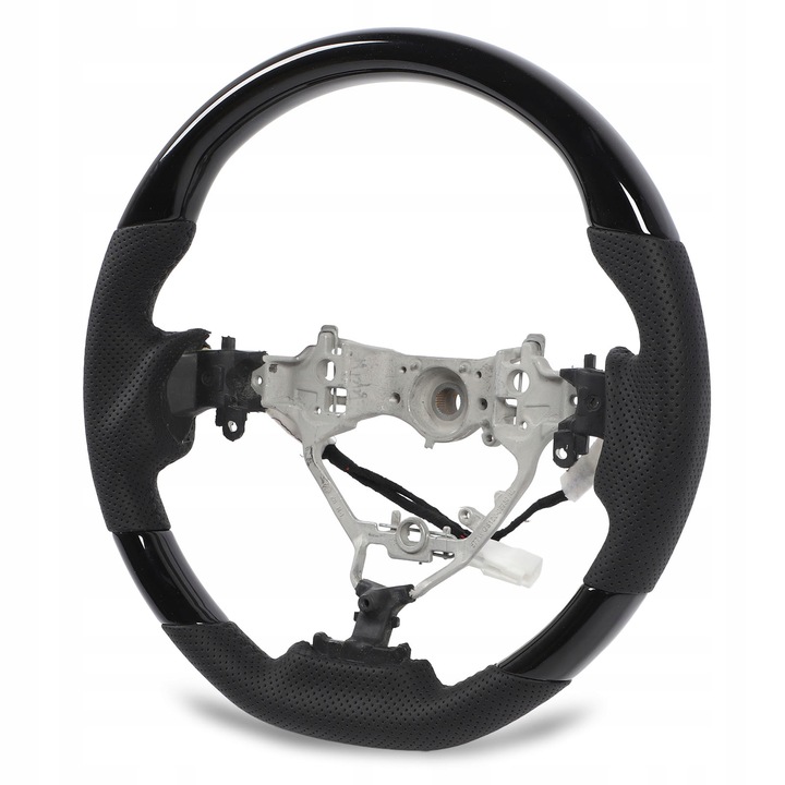 HYDRO DIP GLOSS BLACK HEATED STEERING WHEEL NAPPA 