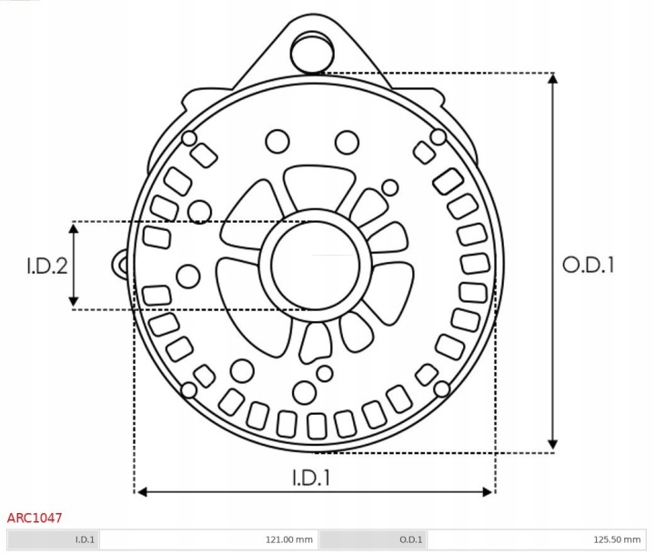 AS-PL ARC1047 CHARGEUR ALTERNATEUR