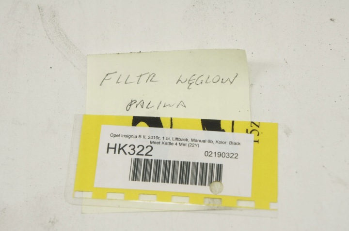 HK322 OPEL INSIGNIA B 1.5B FILTRE CARBONIQUE 84277709