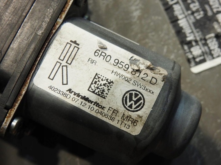 ÉLÉVATEUR MÉCANISME VITRES DROIT ARRIÈRE SKODA FABIA II 5J4839402H 6R0959812D