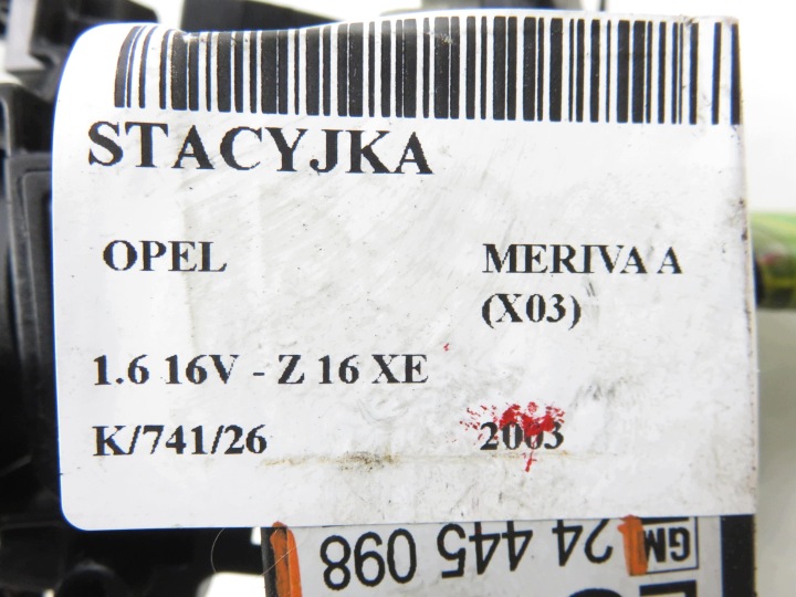 CONTACTEUR D'ALLUMAGE OPEL MERIVA AC 90589313