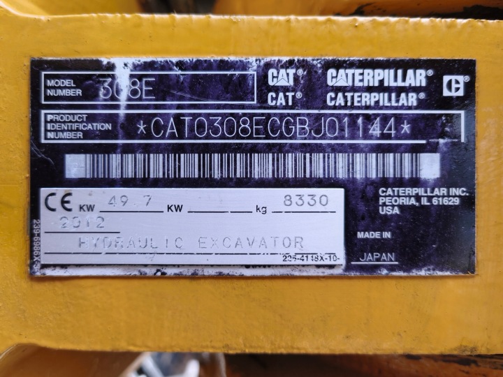 2012 CAT 308E