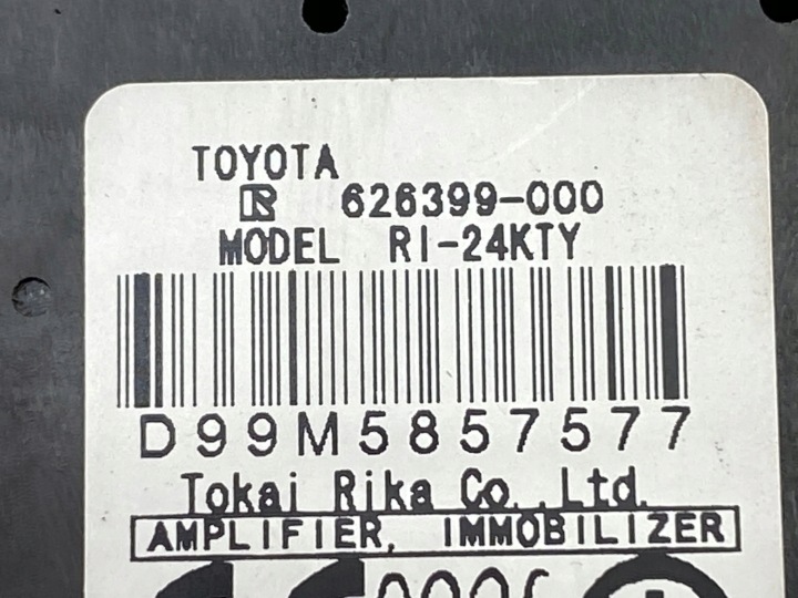 2007 TOYOTA PRIUS (XW20) CLÉ CARTE ALLUMAGE 626399000